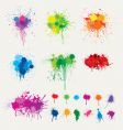 Colorful splats vector image