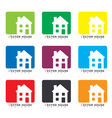 House icon collection vector image