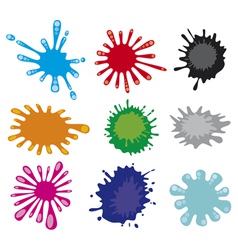 Stains-ink blot vector image