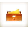 Open card catalog vector image