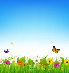 Nature landscape vector image