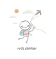 Rock climber vector image