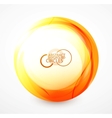 Orange sphere vector image