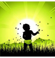Cartoon baby vector image