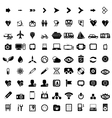 Big set of black universal web icons vector image