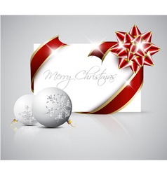 Christmas card vector image