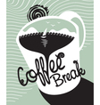 Coffee with the seascape vector image