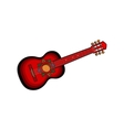 Spanish guitar with Mexican Aztec ornaments Spanish guitar with Mexican Aztec ornaments vector image