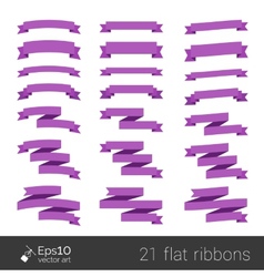 Set of flat ribbons Royalty Free Vector Image - VectorStock