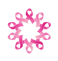 Pink Awareness Circle vector image