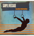 Gymnast background vector image