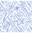 Maths seamless pattern EPS 8 vector image