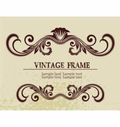 Vintage frame vector image