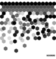 Seamless abstract hexagon background vector image