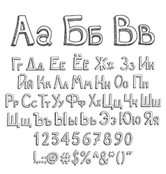 Russian alphabet vector image
