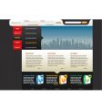 Website template vector image