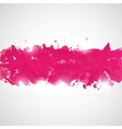 Abstract background with pink paint splashes vector image