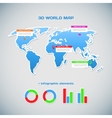 World map infographics World map infographics vector image