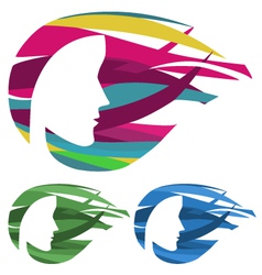 Beautiful hair Beautiful hair vector image