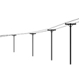 Telegraph poles vector image