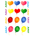 Party balloons objects vector image