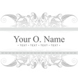 Gray Vintage Card vector image