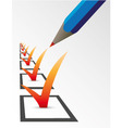 Tick the checkbox vector image
