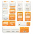 Website design elements vector image