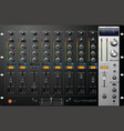 Dj mixer vector image