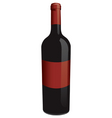 Wine bottle vector image