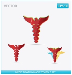 Magic and health care icons for your designs vector image