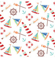 Pattern ships vector image