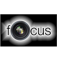 Professional photo lens vector image