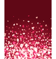 Flying hearts background vector image