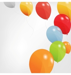 Set of colored balloons EPS 10 vector image