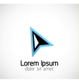 Abstract geometric business symbol vector image