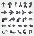 Arrows set vector image