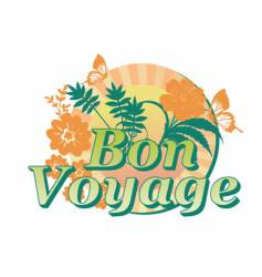 Bon voyage vector image