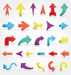Arrows set vector image