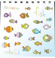 Fishes vector image