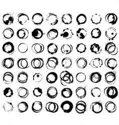Grunge glass stains vector image