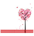 Heart Shape Tree Background vector image
