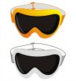 Ski glasses vector image