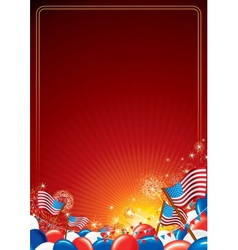 American Celebration Background vector image