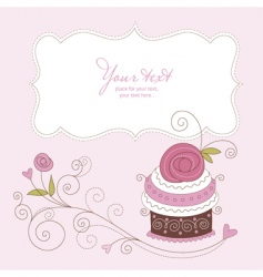 Greeting card vector image