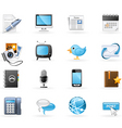 Communication channels icon se vector image