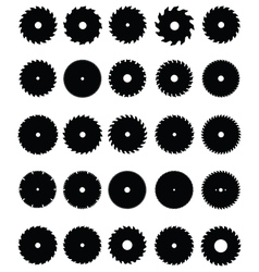 Circular saw blades Circular saw blades vector image