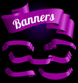 Violet banners vector image