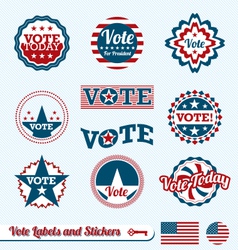 Vote Labels vector image