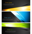 Vibrant banners vector image